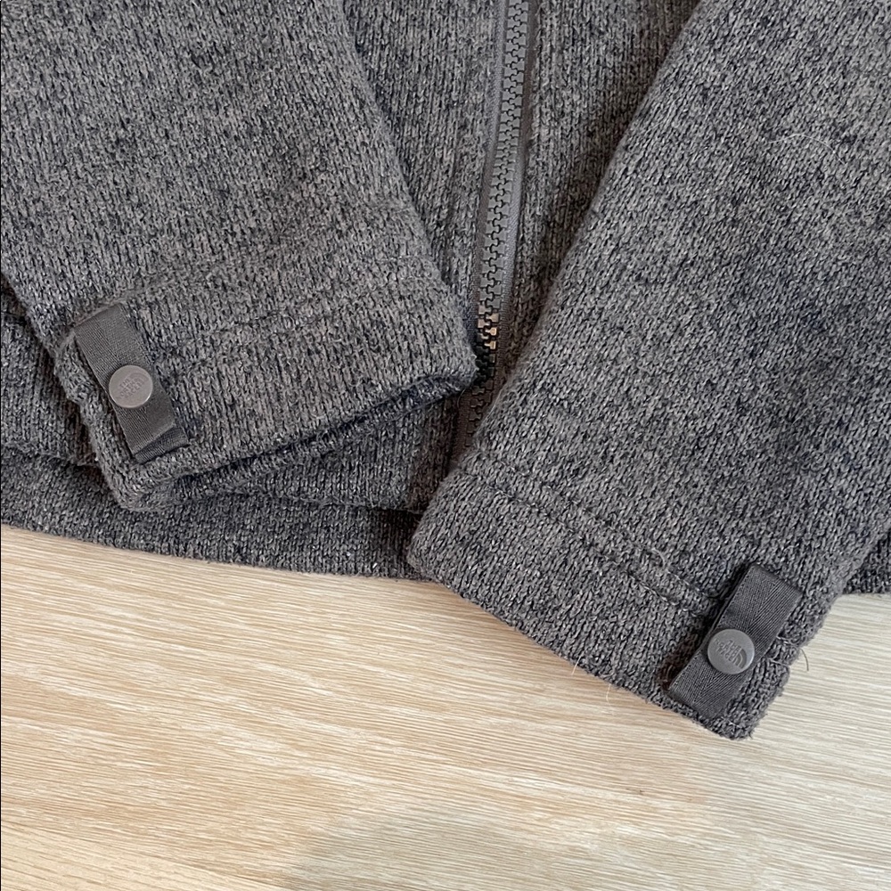 The North Face Women's Charcoal Ski Fleece Zip Up Small gray - Picture 6 of 9